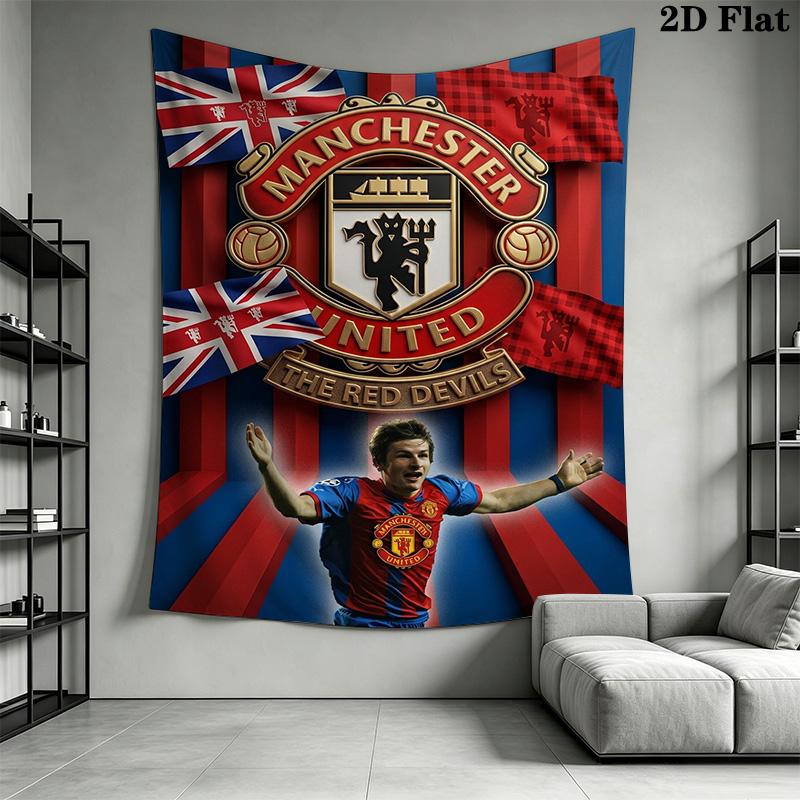 Manchester United Devils Threepiece Set 1 Duvet Cover 2 Pillowcase Without Core Christmas Birthday Gift Soft And Comfortable
