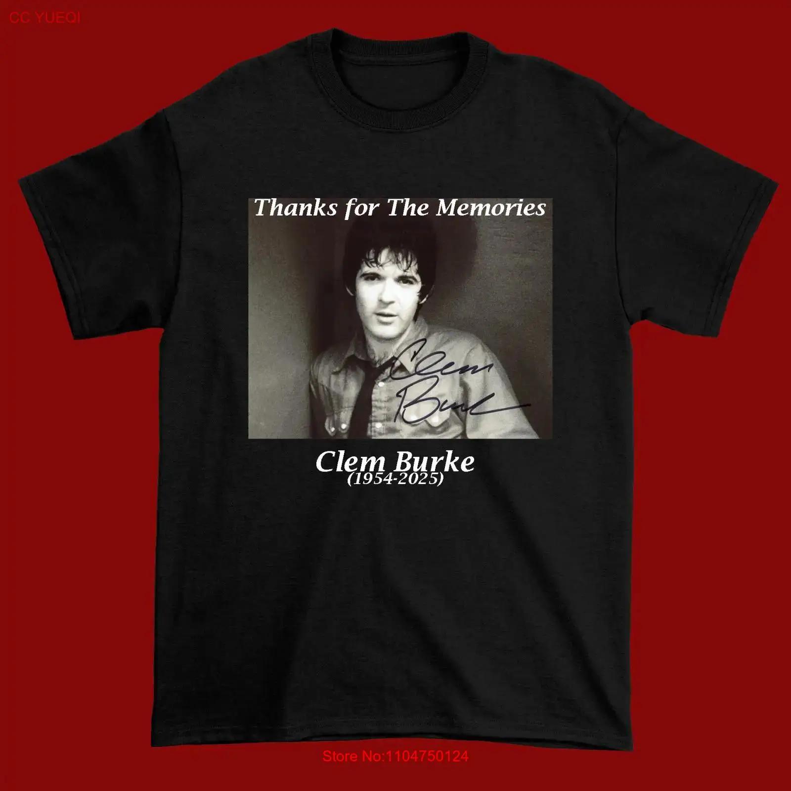

RARE Thank you Memories Clem Burke Black T Shirt All size S 345XL HRN191 vintage Washed Casual designer clothes Breathable 5XL різнокольоровий