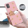 Cute Peach Goma Cat Phone Case For Samsung Galaxy A12 A52S A42 A32 A22 A51 A50 Note 20 Ultra 10 S10 Plus A71 A70 A31 A30 A10S Ga