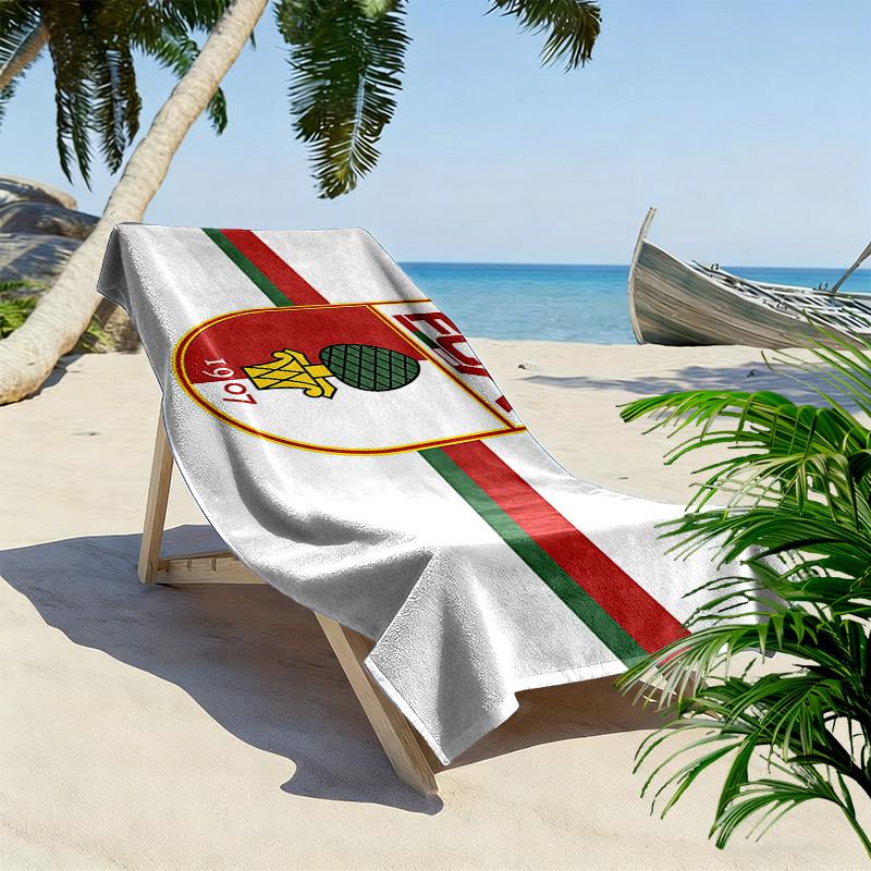 FC Augsburg Aufdruck Strandtuch, Großes Weiches Schnelltrocknendes Handtuch für Strand Camping Schwimmen