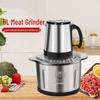 ZISIZ 5L Stainless Steel Automatic Meat Grinder & Chopper