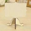 10PCS Mini Card Wooden Small Blackboard Desktop Message Decoration Single-sided Crafts School Presentation Label Table Decor