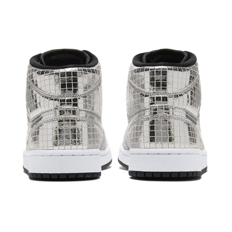 Jordan 1 Mid SE Disco Metallic Silver Women's CU9304-001