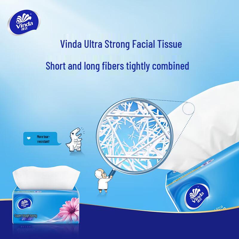 Vinda Extra Strong 3-Ply Facial Tissues