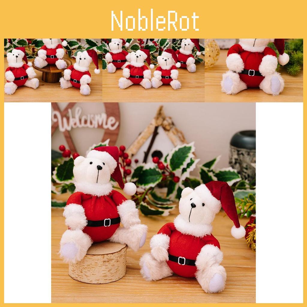 Charming Christmas Plush Bear Decoration Perfect For Holiday Kids Toys And Gifts