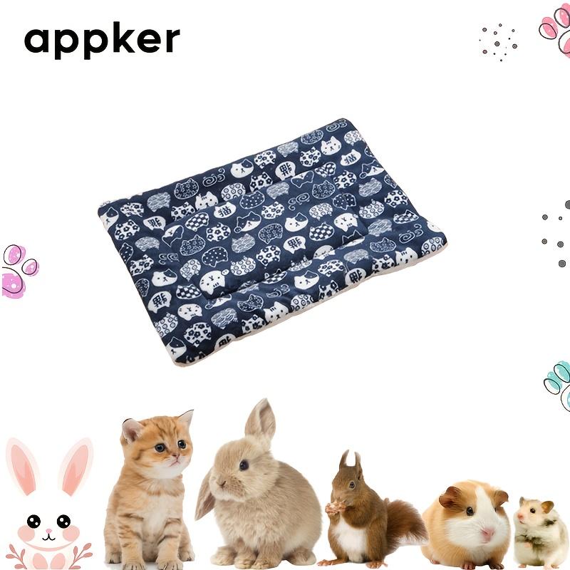 

1 шт. Удобный плюшевый коврик для питомца, Универсальный для всех сезонов, Машинная стирка, Матрасы для питомцев, Одеяла для кроликов, котят