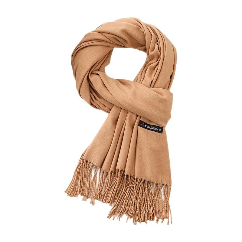 Damen Herbst/Winter Kaschmirwollschal - Koreanischer Stil Uni Rot