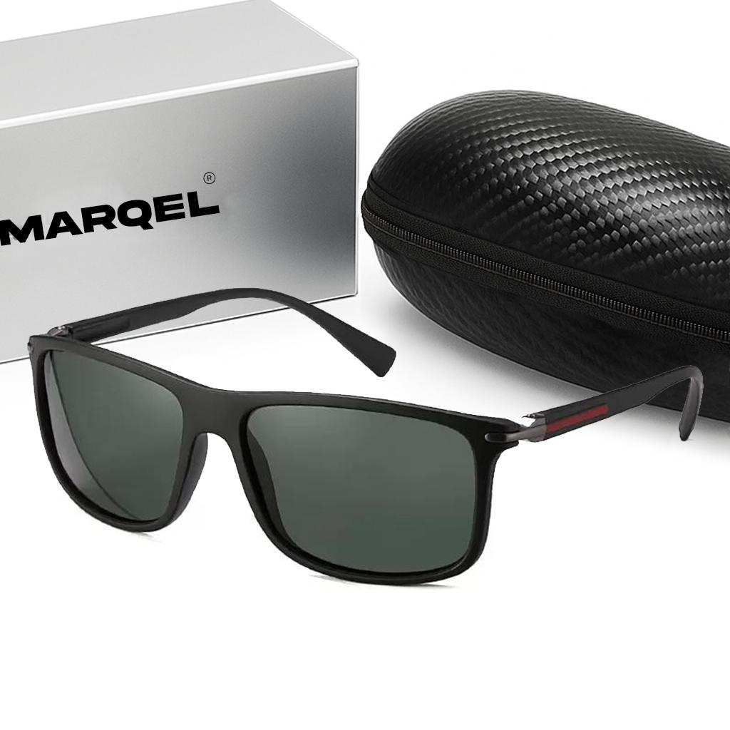 Orijinal Erkek HD Polarize Klasik Güneş Gözlüğü MARQEL L1547 Sürüş Gözlüğü Premium Kılıf Dahil