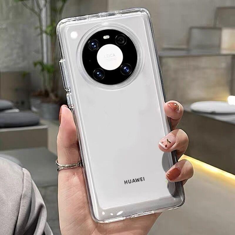 Applicable to Huawei mate70 mobile phone case nova13 anti-drop pura70 protective case Honor 200 transparent acrylic