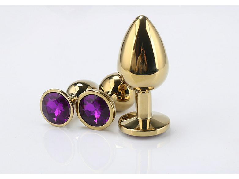 Diamond-Studded Metal Butt Plug for G-Spot Pleasure