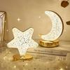 1Pcs Usb Bedside Led Ambient Table 3D Moon Lamp Touch Control 3D Crystal Star Flower Night Light Girls Room Home Decor