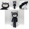 Enchanting Siren Head Series Black Cat Plush Toy Charming Horror Character Doll