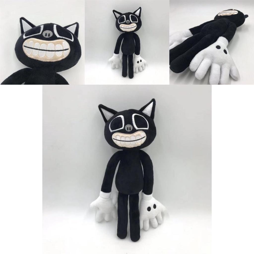 Enchanting Siren Head Series Black Cat Plush Toy Charming Horror Character Doll
