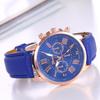 Elegante orologio al quarzo da donna Geneva con cinturino in pelle Orologio da polso elegante e casual per l'uso quotidiano