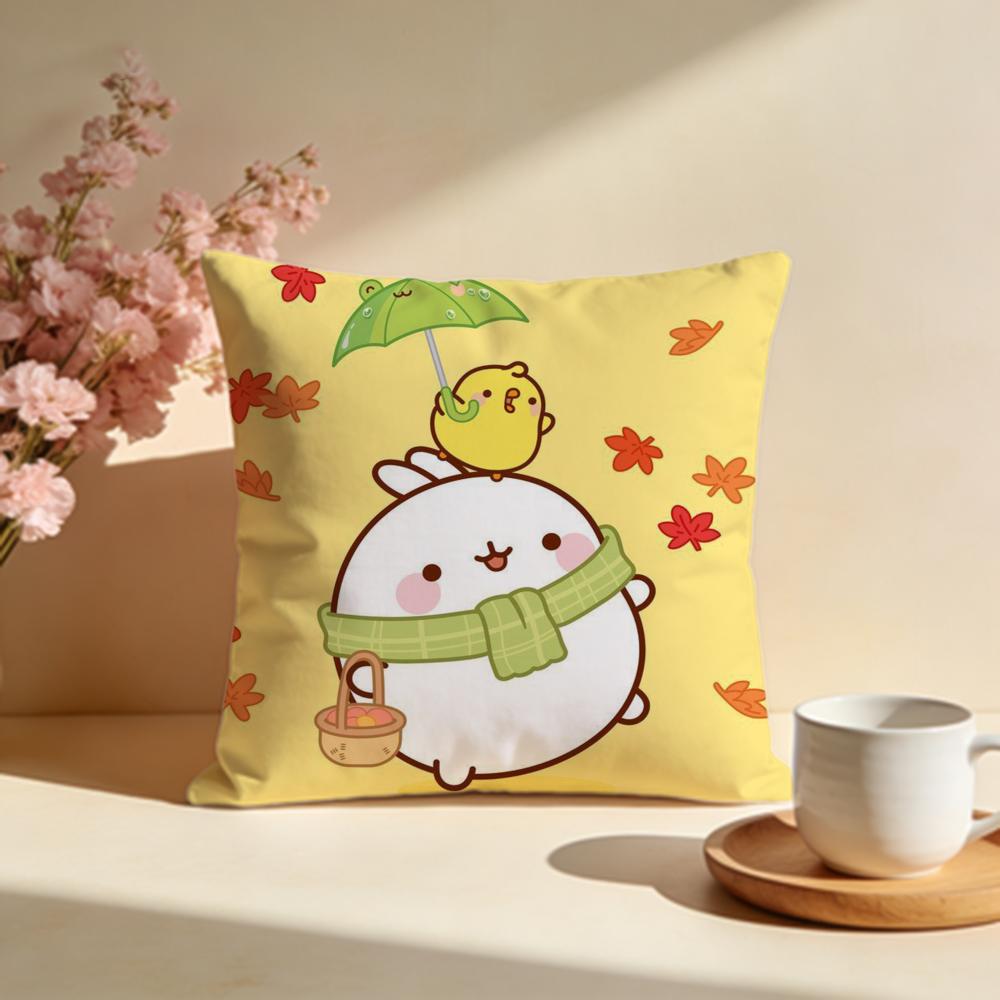 Popular MMolangable Cushion Cover Stylish Washable Pillow Cover Ideal for Couch Bedroom Car Decoration