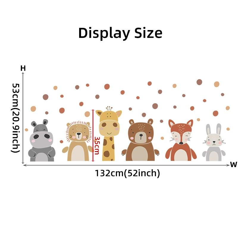 Cartoon Cute Rabbit Hot Air Balloon Clouds Large Wall Stickers for Kids Room Living Room Nursery Decoration Children Wall Decals