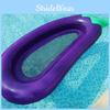 Large Size Eggplant Shaped Swimming Ring With Foldable Lounge Chair And Thick Pvc Material