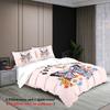 3Pcs Butterfly Flowers Pattern Bedding Set, For Girls, Teenagers And Adult'S Bedroom, 1*Duvet Cover+2*Pillowcase, For Single Bed