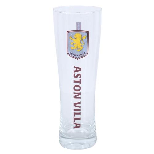 Aston Villa FC Tall 570ml Beer Glass