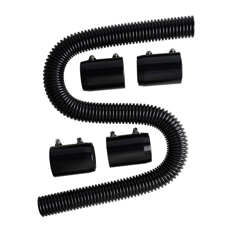 Stainless Steel Flexible Coolant Hose Set For Car Radiator Hose W Cap Clamp Universal Car Parts
