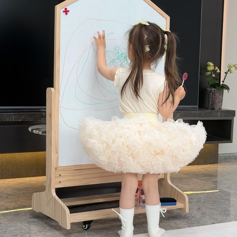 Elastischer Bund Baby-Petticoat Flauschige Lagen Prinzessinnenrock Mädchen Tutu Rock Fotoshooting