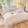Princess Wind Grinding Four-piece Bed Skirt Lace Quilt Cover Bed Sheet Dormitory Three-piece Quilt Cover Bedding