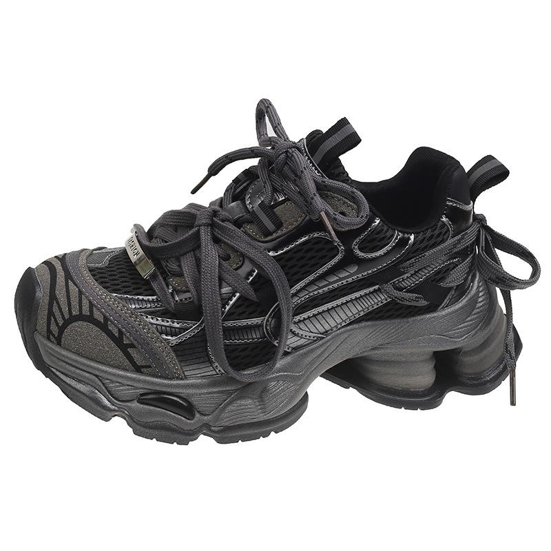 

5cm height increase dad shoes women s shoes 2025 new spring and autumn thick-soled muffin small mesh sneakers tide 40