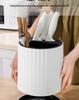 Rotatable Kitchen Organizer: Chopstick & Knife Holder with Countertop Drainer
