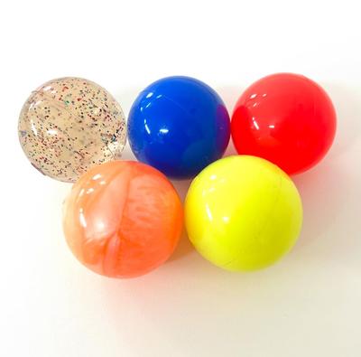 60mm Super Balls, Mixed Set of 5, Perfect for Festivals, Toys, Sports, Stretching, Acupressure, Scooping Games, and Events.