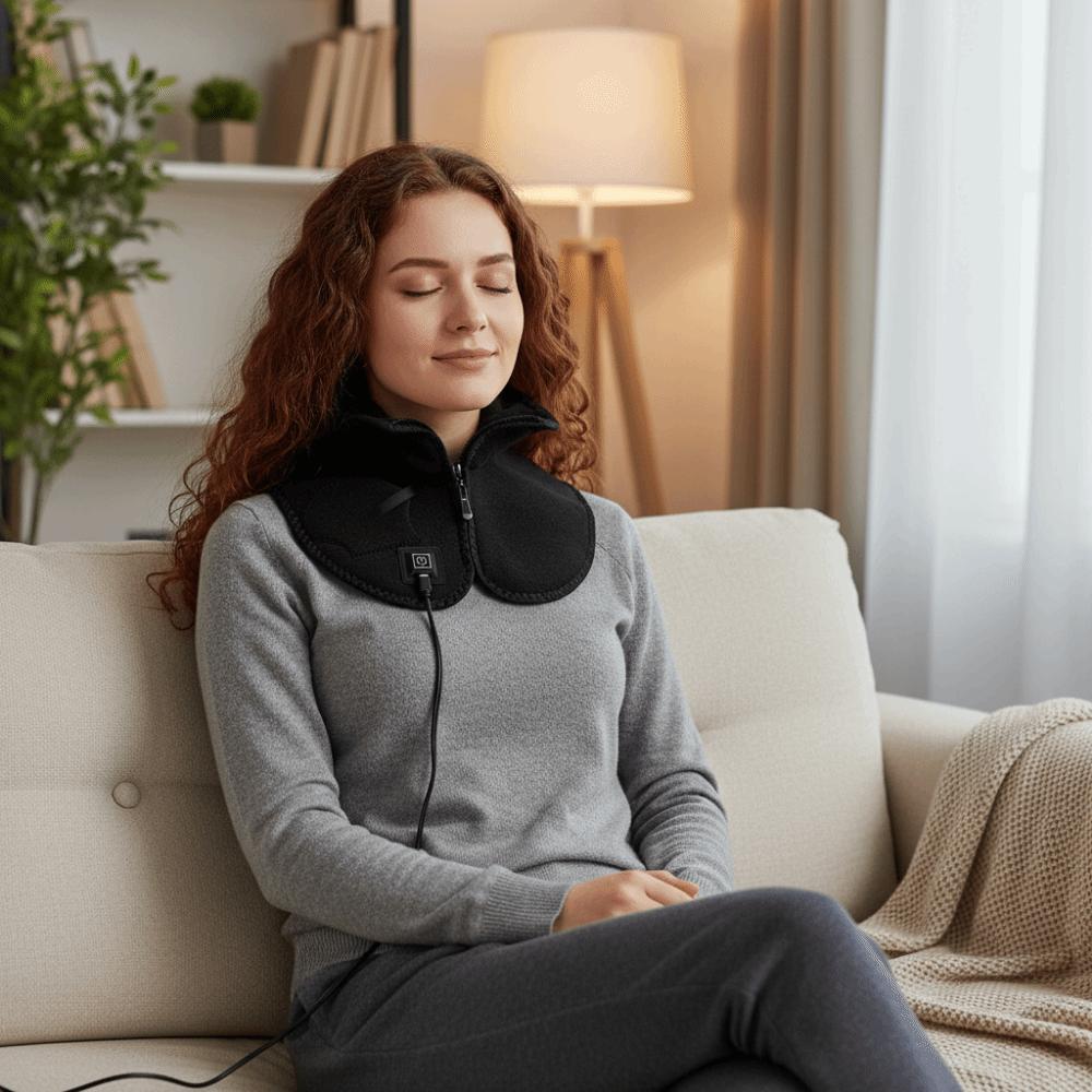 USB Heating Neck And Shoulder Heating Pad 3 Modes Heated Electric Warmer Shawl  Home
