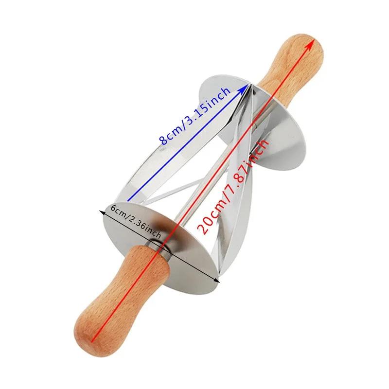 Stainless Steel Rolling Cutter Kitchen Baking Making Croissant Cake Decorating Tools Croissant Bread Wheel Dough Pastry Knife