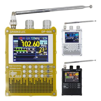 DP-666 TEF6686 Radio High Sensitivity Full Band FM AM Short Wave Radio with LCD Display High Sensitivity DSP Receiver