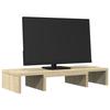 VidaXL Support de moniteur réglable chêne sonoma bois d'ingénierie, support de moniteur réglable, support pour écran 854627