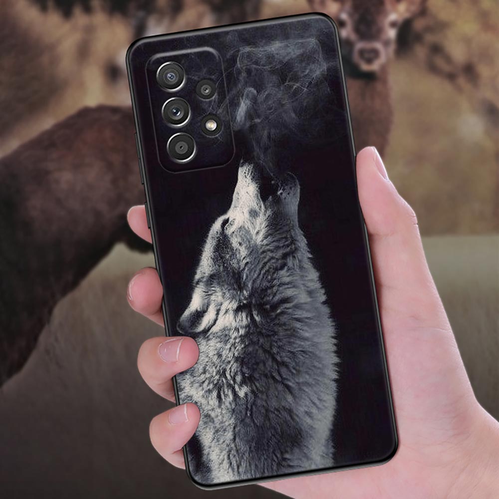 Wolf Lion Tiger Animal Fundas For Samsung Galaxy A56 A55 A36 A26 A16 A54 A52 A72 A35 A34 A25 A21S A14 A06 Case Soft Phone Cover