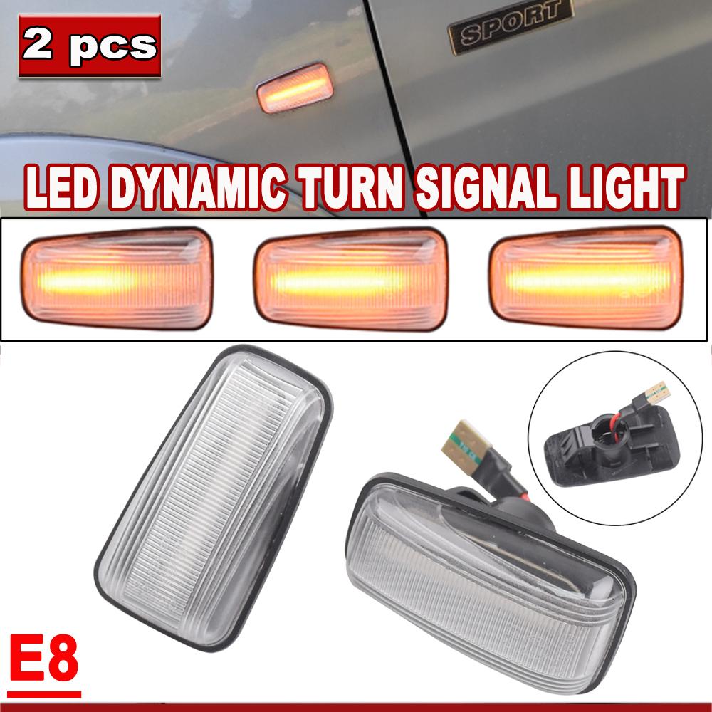 Dynamic LED Turn Signal Side Marker Light for Peugeot 306 106 406 806 Expert Partner for Citroen Berlingo Jumpy Saxo Xantia XM