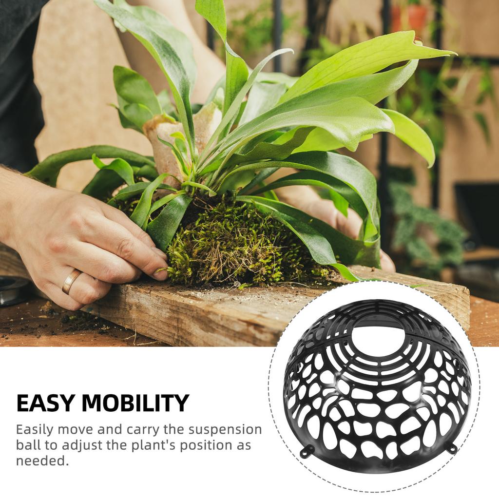 Suspension Ball Phalaenopsis Water Plants Cover Transparent Breathable Floral Soil Air Vent Cover Plastic Detachable Plant Soil