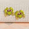 Vintage Personality Metal Insect Water Drop Imitation Pearl Animal Earrings for Women Exquisite High Class Zircon Holiday Gifts