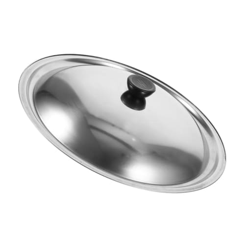 Veemoon Rustfritt Stållokk, Varmebestandig, Forhindrer Sprut under Matlaging, Ideelt for Hjemme- og Utendørsbruk