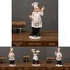 Estatueta de Chef em Resina Estilo Europeu Para Decoração de Casa Loja de Bolos Decoração de Mesa de Centro