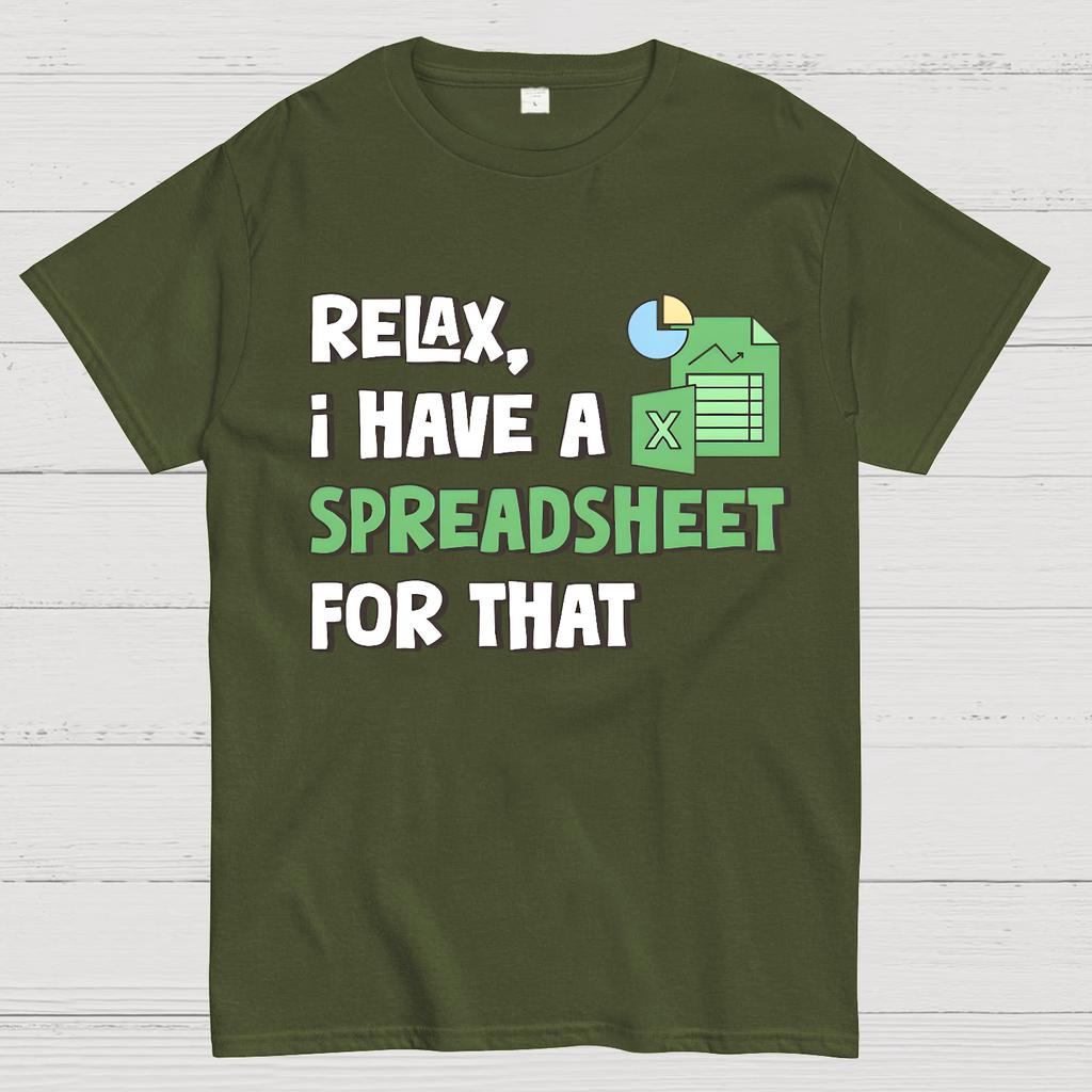 Relax I Have a Spreadsheet For That Cotton Summer Casual Cool Loose T-Shirt
