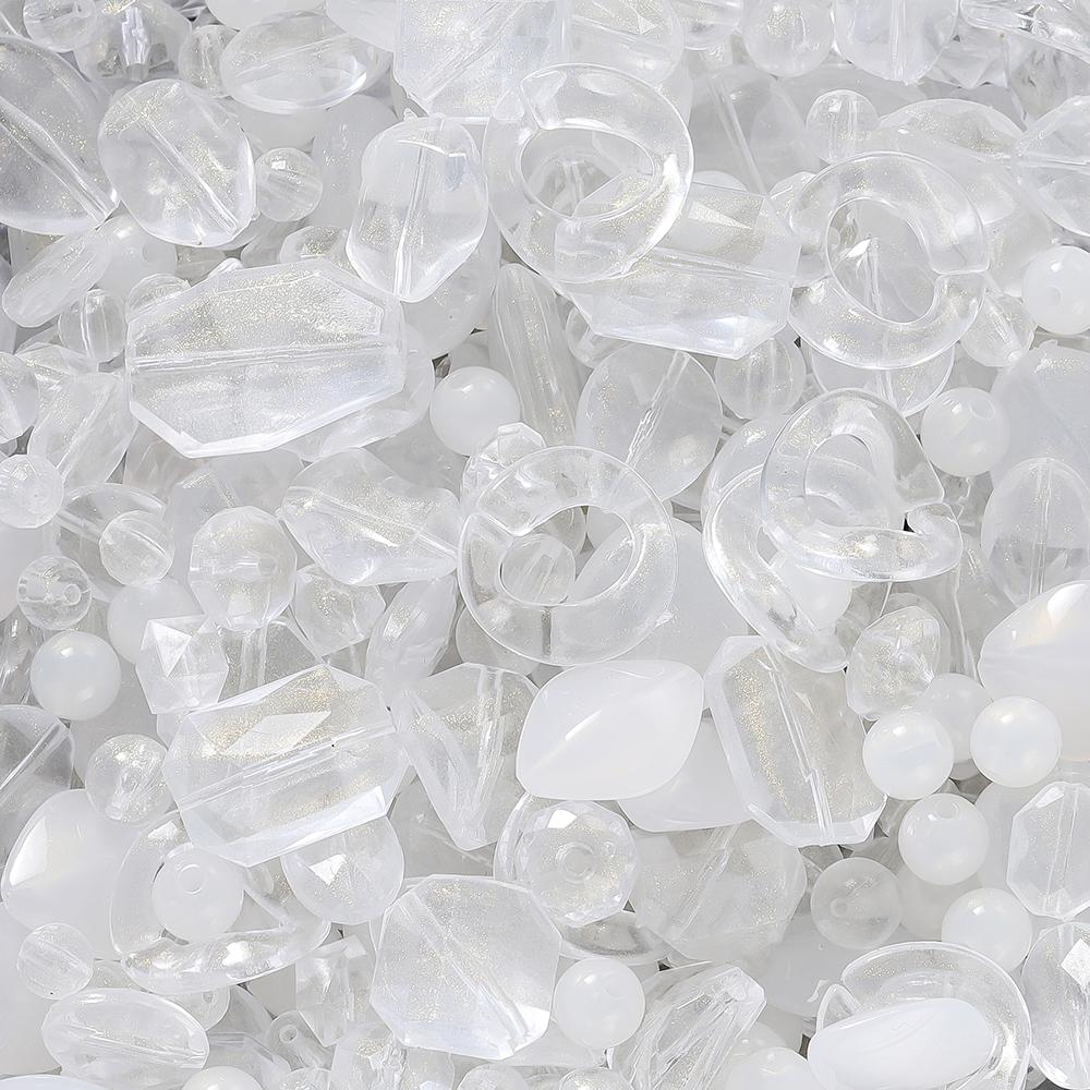 20g/Lot Mixed Shape Beads Acrylic Loose Spacer Bead for DIY Handmade Bracelet Necklace Jewelry Making Accessories Supplies