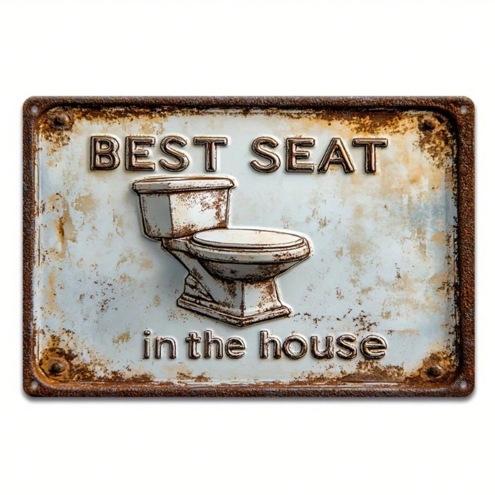 Wall Art Iron Metal Tin Sign Farmhouse Decor Housewarming Gift Funny Home Cafe