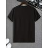European sizes 1pc Men'S Casual Crew Neck T-Shirt with Papa Bear Print, Short Sleeve Tee, Lightweight Summer Top for Daily and Leisure Activities