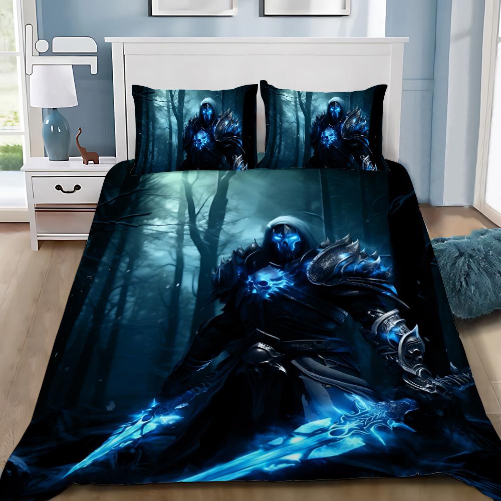 Hot Worlds of Warcrafts Duvet Cover Pillowcase Game Bedding Set Adult Boy Girl Bedroom Decoration Children Gift Single Double
