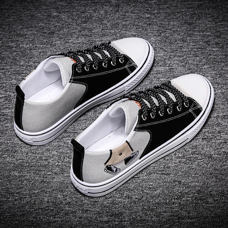 

Мужская спортивная парусиновая обувь с принтом, женская уличная обувь унисекс для бега, кроссовки для студентов, большие размеры, обувь для пар, высокий верх EU: 36