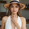 Comfortable Bridal Event Sun Hat With Breathable Straw Design And Large Brims for Daily Wear and Special Occasion