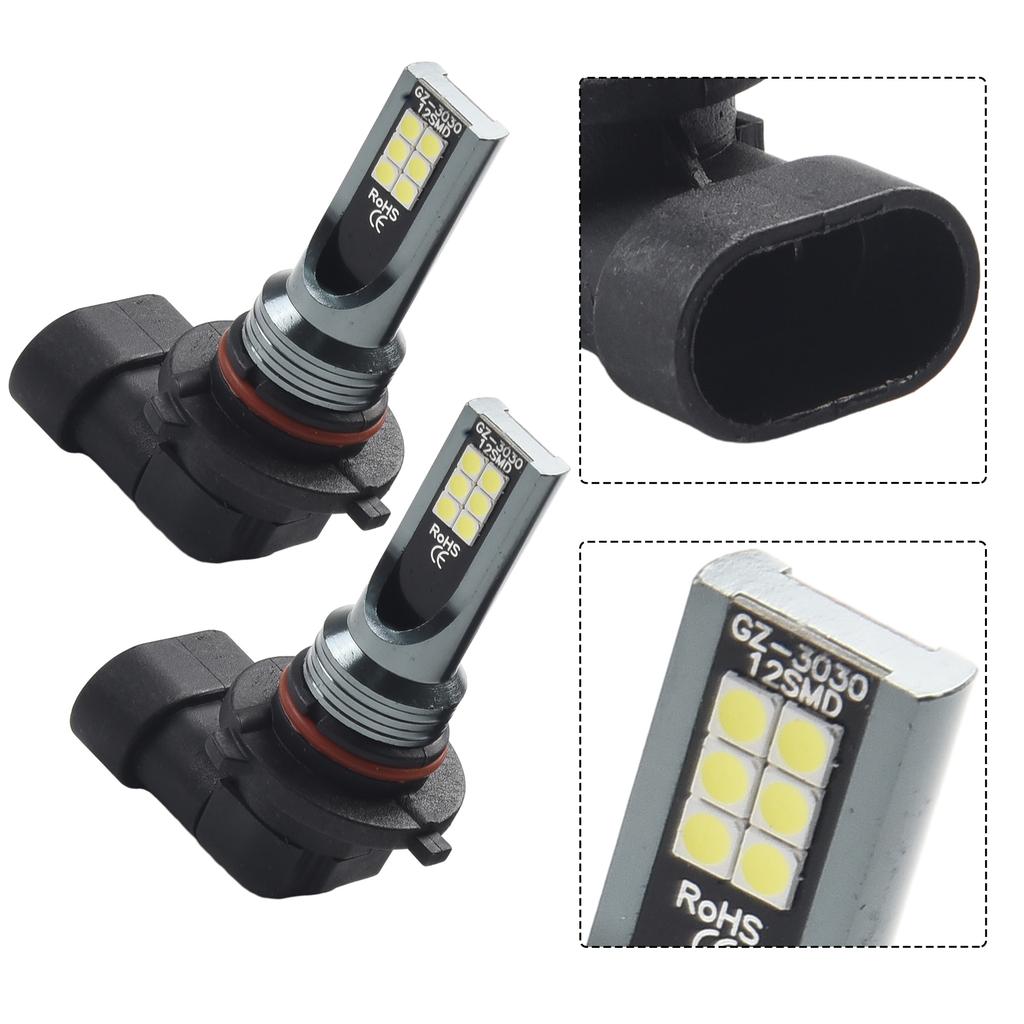 Super Bright 9006HB4 LED Fog Light Bulbs Pure White 6000K Illumination