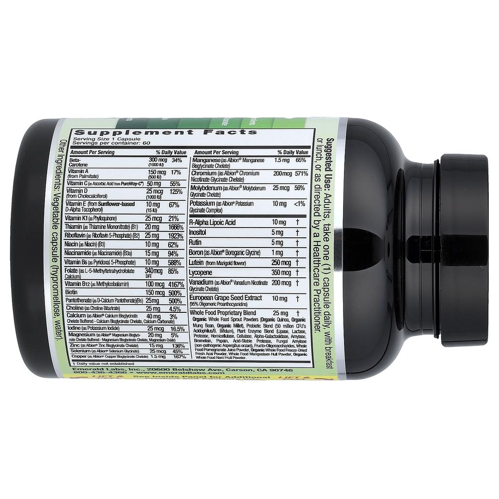 Coenzymized Men's One-Daily Multi, 60 Veggie Caps