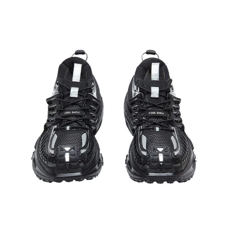 New LiNing Xuankong Cushioning Anti Slip And Wear Resistant Coverage Support Low Top Sports Casual Shoes Women's Black AGLR052-3