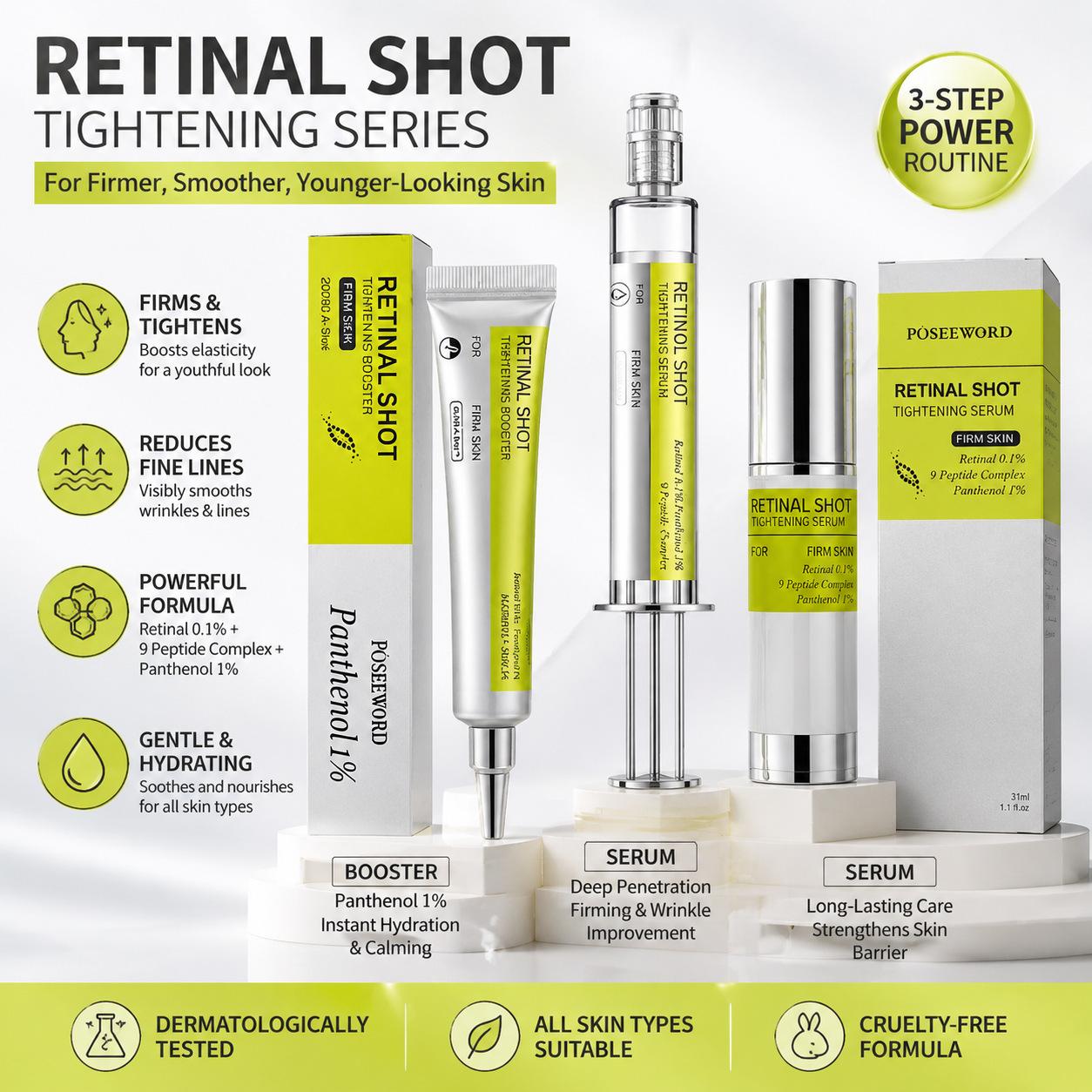Retinola Sejas Serums Acu Krēms Komplekts